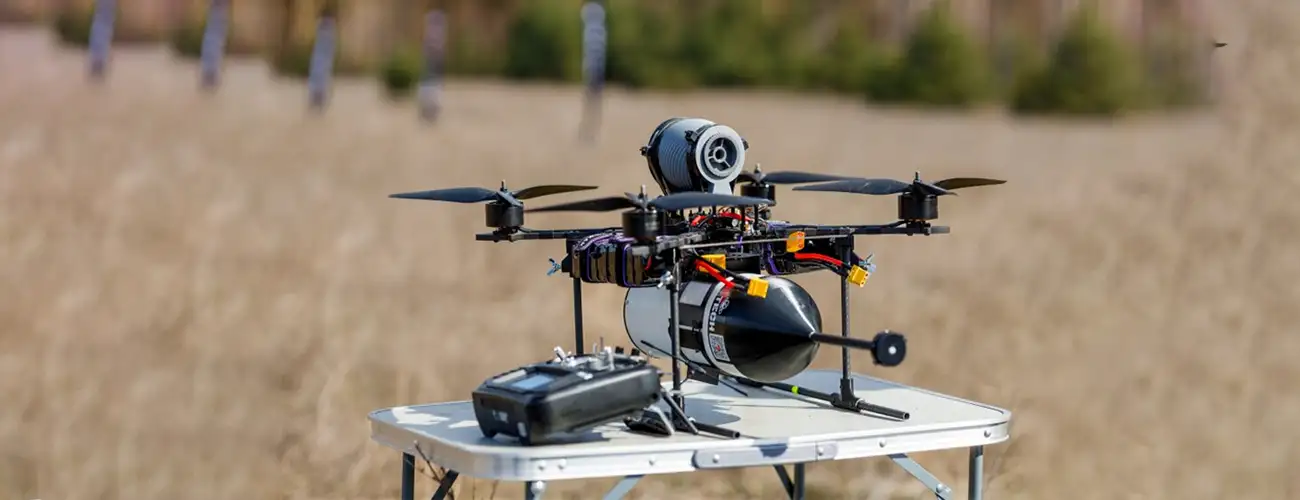 Fibre Optic controlled UAS
