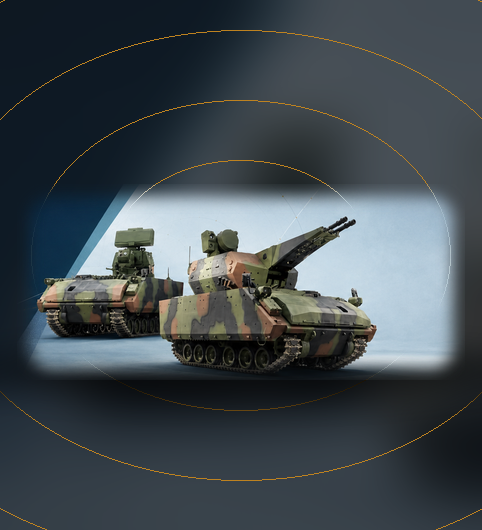 CAELOR AD-35C is an tracked twin 35 mm air-defence system