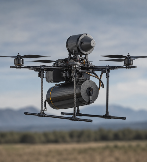 Fibre Optic controlled UAS