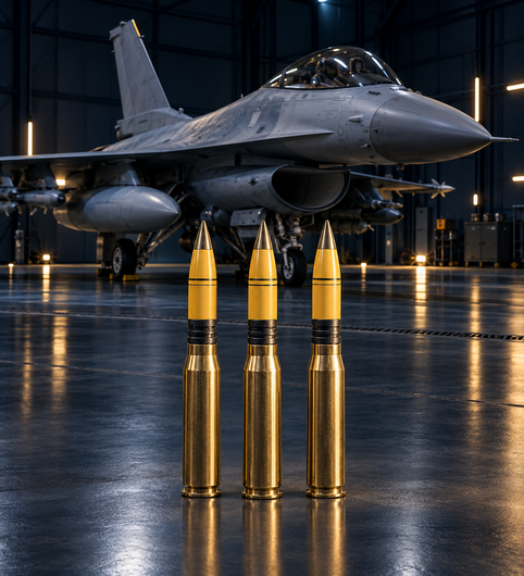 AIA 20 x 102 mm HEI (M56 A3) – Qualified for F16 Fighting Falcon