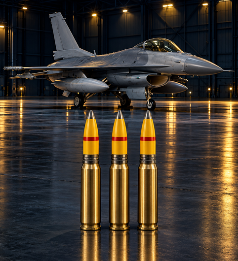 AIA 20 x 102 mm HEI-T (M56A3) – Qualified for F16 Fighting Falcon