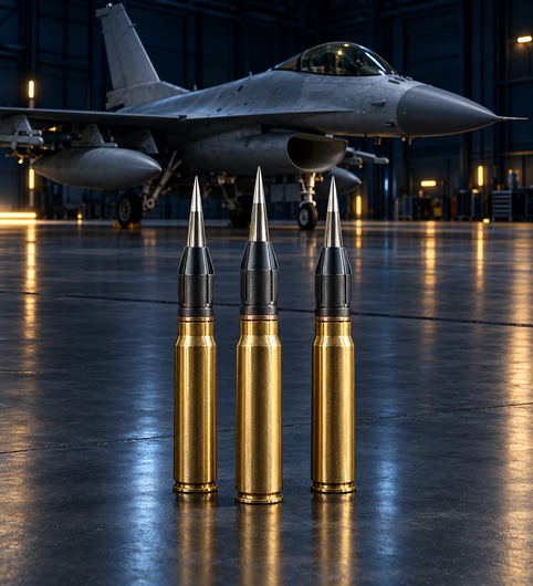 AIA 20 x 102 mm MK149 GFI APDS Qualified for F16 Fighting Falcon