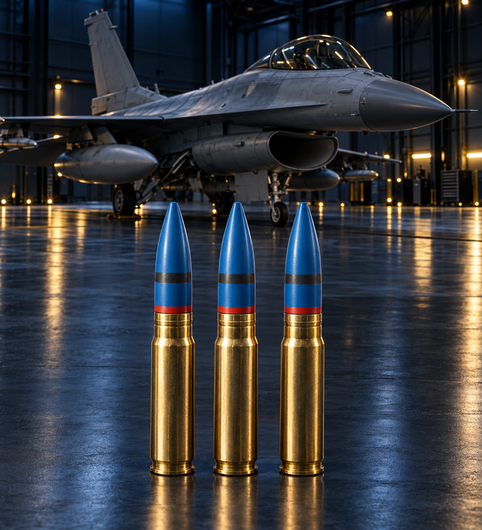 AIA 20 x 102 mm TP-T (M55 A2) Qualified for F16 Fighting Falcon